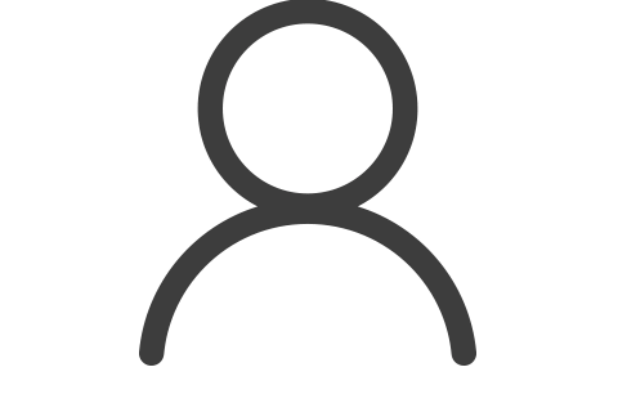 Kontakt Icon grau. Für den Fall, dass kein Bild der Person eingestellt werden soll oder kann.