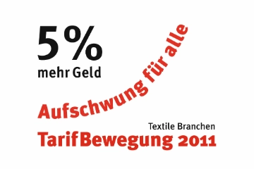 5 Prozent mehr Geld - Aufschwung für alle - Textile Branchen (hochaufgelöst)
