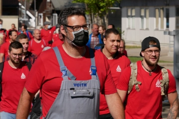Voith-Beschäftigte kämpfen gegen Schließung