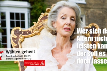 Wer sich das Altern nicht leisten kann, der soll es doch lassen, Plakat quer