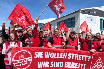 Stanley-Beschäftigte erkämpfen mit Streik Metall-Tarif