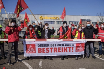 Warnstreiks bei Conti