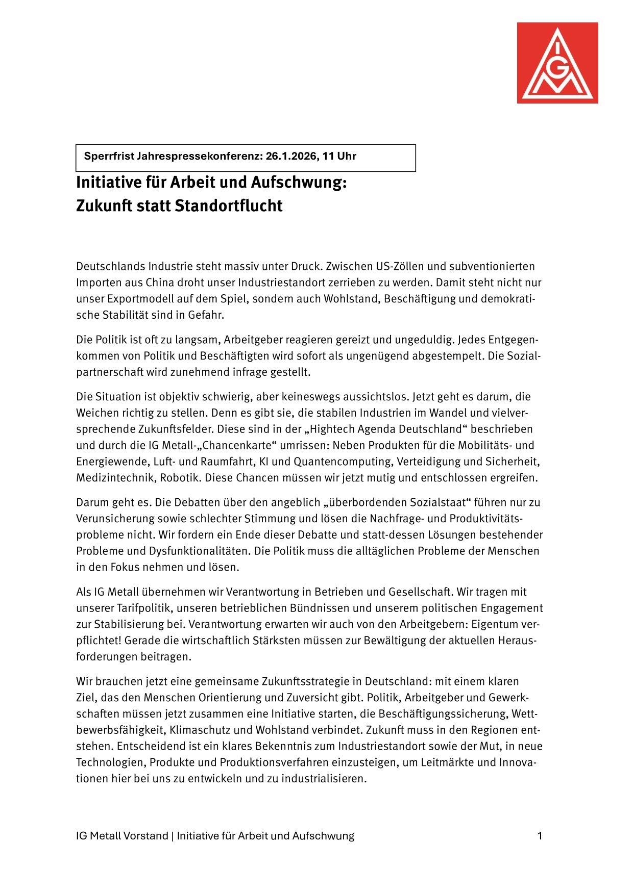 Initiative für Arbeit und Aufschwung