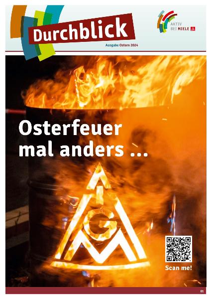 Aktiv bei Miele - Osterfeuer mal anders...