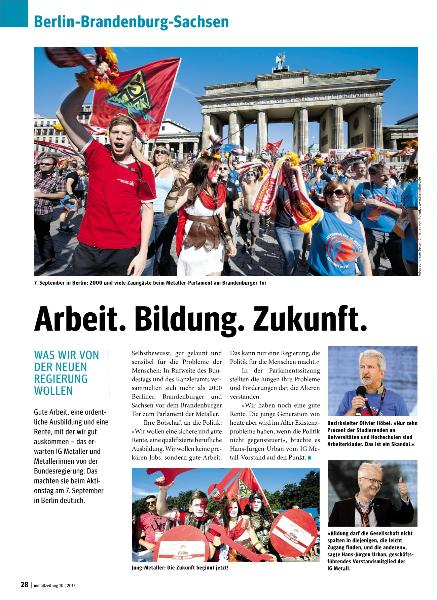 metallzeitung - Regionalseiten Berlin-Brandenburg-Sachsen Oktober 2013