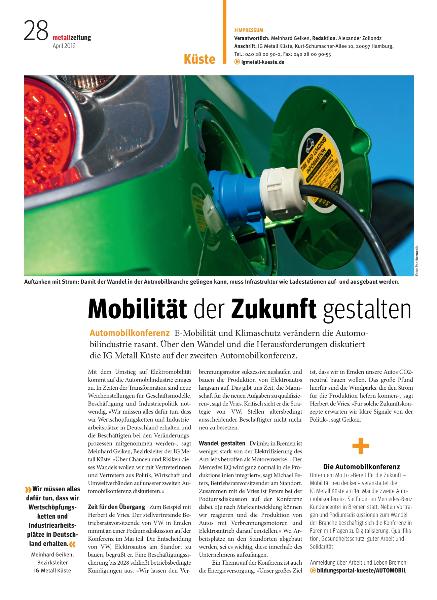 metallzeitung - Regionalseiten Küste April 2019