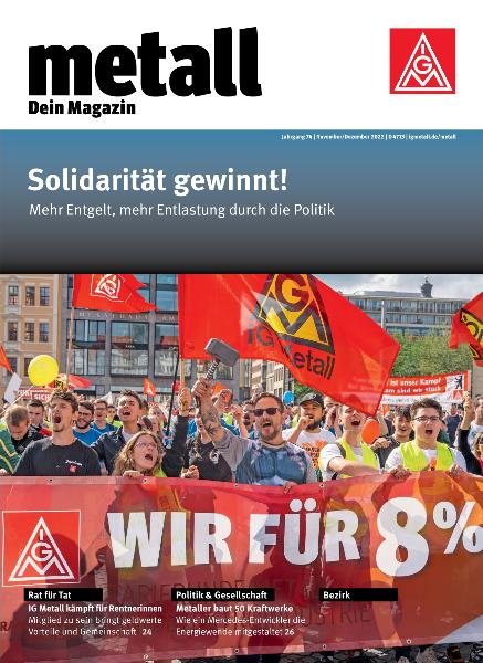 metall. Dein Magazin, November/Dezember 2022