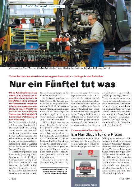 metall-Regionalseiten Baden-Württemberg Oktober 2006