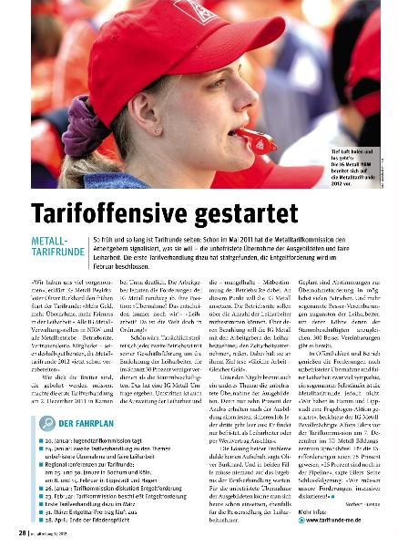 metallzeitung - Regionalseiten Nordrhein-Westfalen Januar 2012