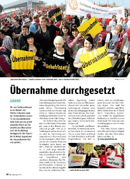 metallzeitung - Regionalseiten Berlin-Brandenburg-Sachsen September