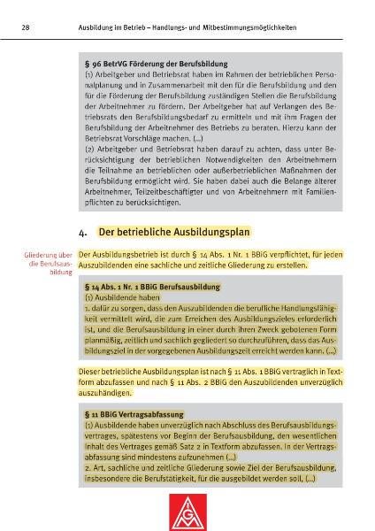 Ausbildung im Betrieb – Handlungs- und Mitbestimmungsmöglichkeiten