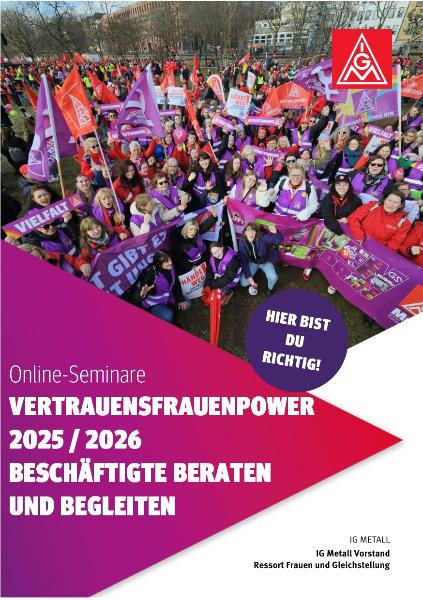 Online-Seminare: Beschäftigte beraten und begleiten - Vertrauensfrauenpower 2025 / 2026