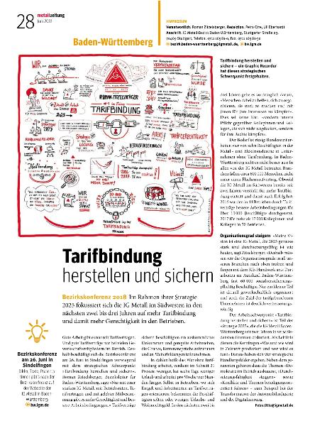 metallzeitung - Regionalseiten Baden-Württember Juni 2018