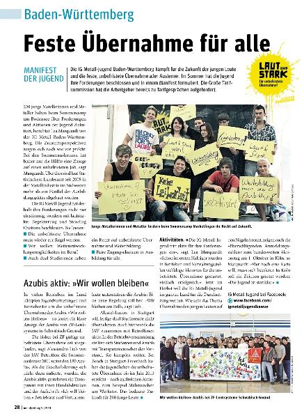 metallzeitung - Regionalseiten Baden-Württemberg September 2011
