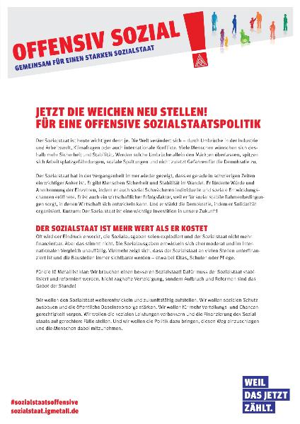 Offensiv sozial. Für einen starken Sozialstaat!