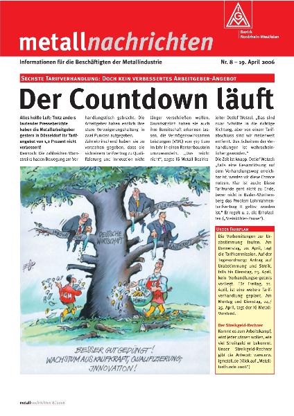 Bezirk NRW: Der Countdown läuft, Nr. 8 - 19. April 2006