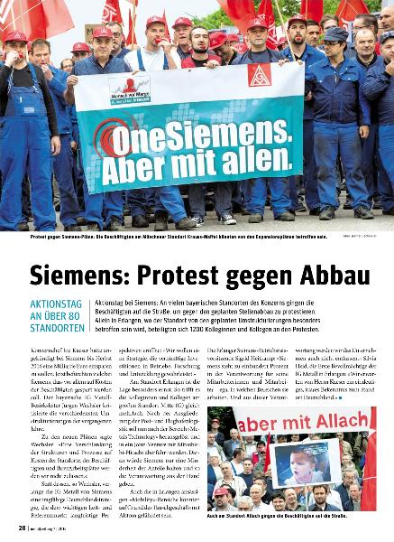 metallzeitung - Regionalseiten Bayern Juli 2014