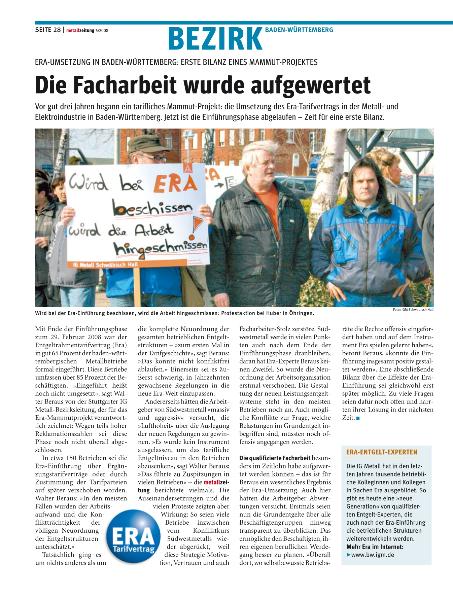 metallzeitung - Regionalseiten Baden-Württemberg Juni 2008