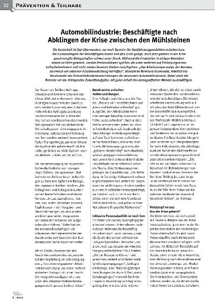 Automobilindustrie: Beschäftigte nach Abklingen der Krise zwischen den Mühlsteinen, Gute Arbeit 6/2010