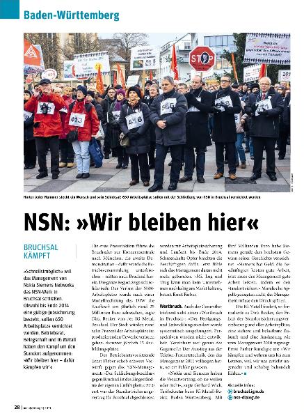 metallzeitung - Regionalseiten Baden-Württemberg Januar 2013