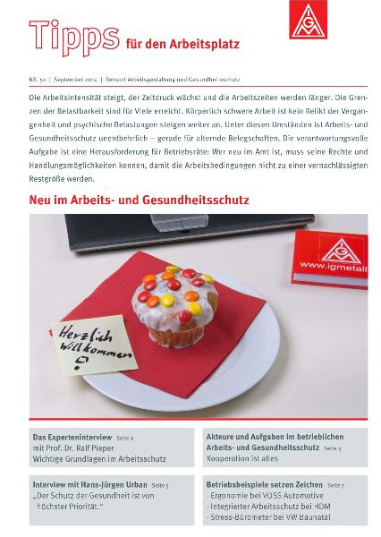 Tipps für den Arbeitsplatz NR. 50 - Neu im Arbeits- und Gesundheitsschutz