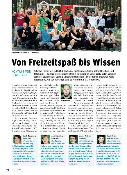 metallzeitung - Regionalseiten Niedersachsen und Sachsen-Anhalt September 2012