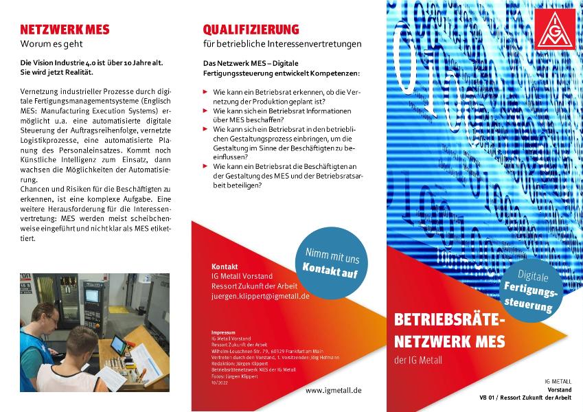 Betriebsrätenetzwerk MES der IG Metall