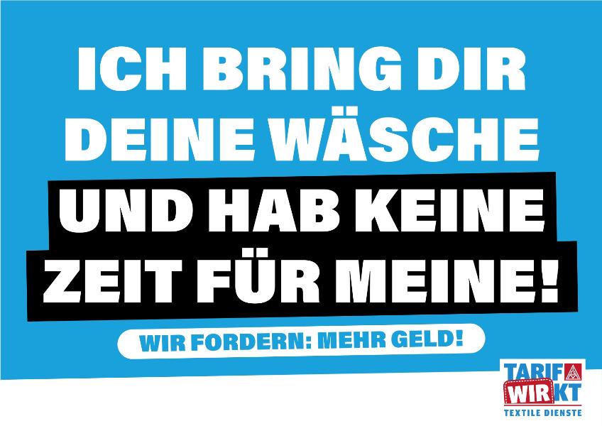Schilder Aktionstag Textile Dienste 2025
