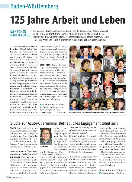 metallzeitung - Regionalseiten Baden-Württemberg Juni 2011