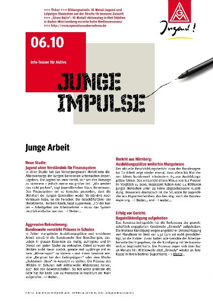 Junge Impulse, Ausgabe 01 (06/2010)