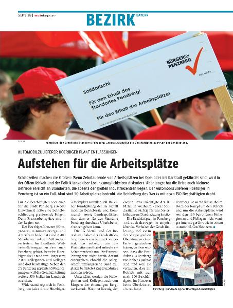 metallzeitung - Regionalseiten Bayern Juli 2009