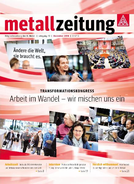 metallzeitung Dezember 2018