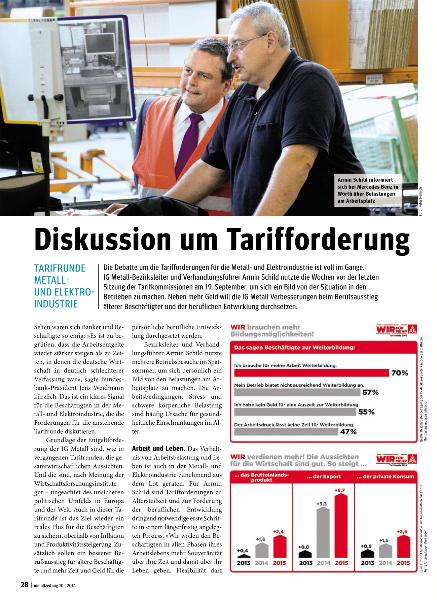metallzeitung - Regionalseiten Mitte Oktober 2014