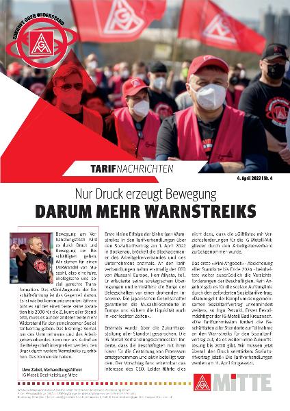 Musashi Tarifnachrichten Nr.4 / 2022