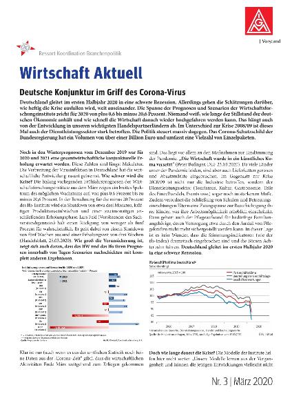 Deutsche Konjunktur im Griff des Corona-Virus, Wirtschaft aktuell Nr. 3/2020