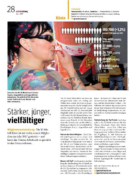 metallzeitung - Regionalseiten Küste März 2017