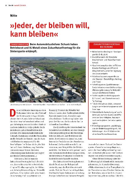 metall - Regionalseiten Mitte 7/8 2025