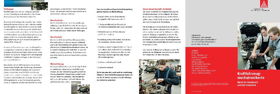 Flyer Kraftfahrzeugmechatroniker