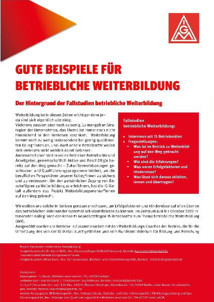 Gute Beispiele für betriebliche Weiterbildung