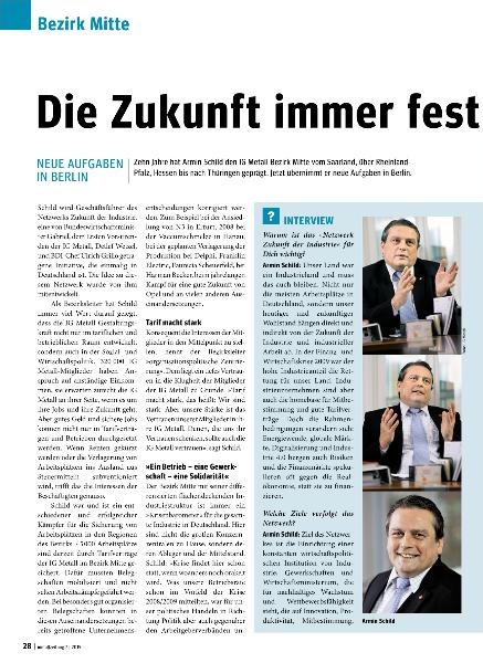 metallzeitung - Regionalseiten Mitte Juli 2015