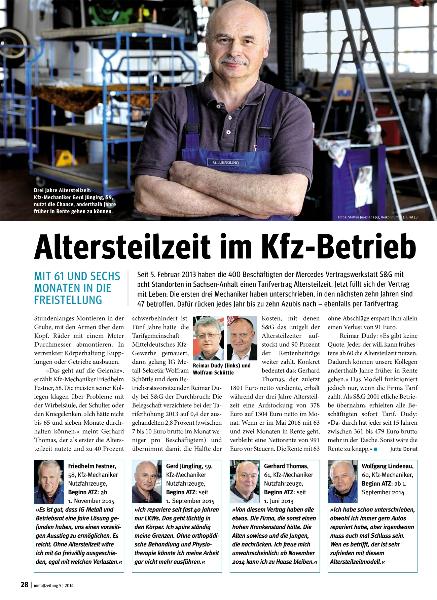 metallzeitung - Regionalseiten Niedersachsen und Sachsen-Anhalt Mai 2014