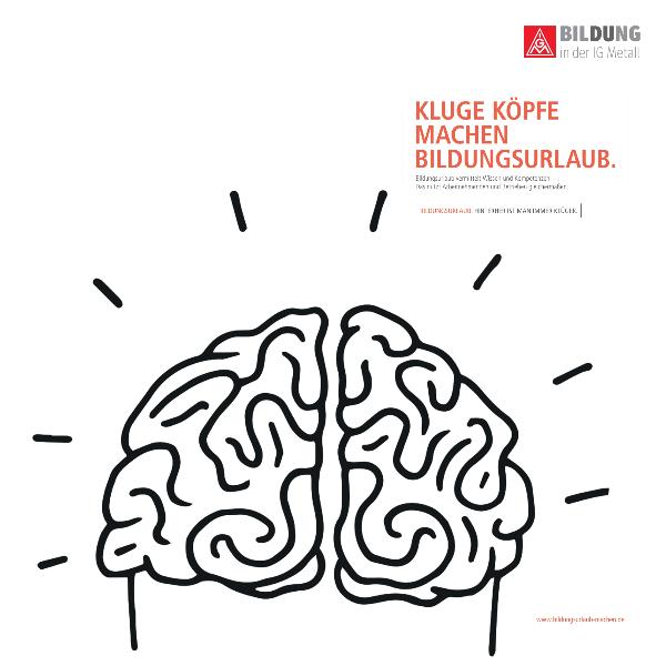  Flyer: Kluge Köpfe machen Bildungsurlaub