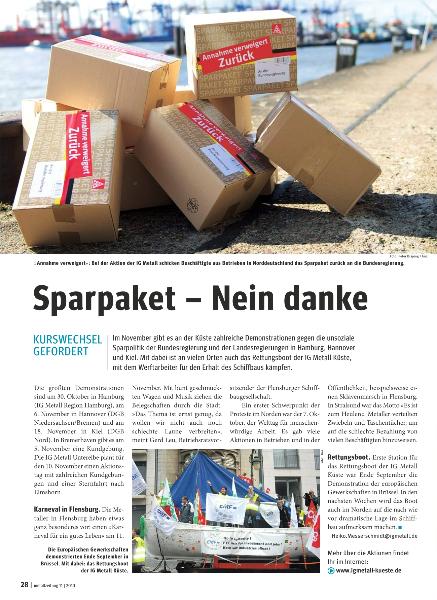 metallzeitung - Regionalseiten Küste November 2010