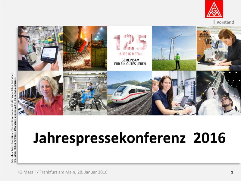 Präsentation Jahrespressekonferenz