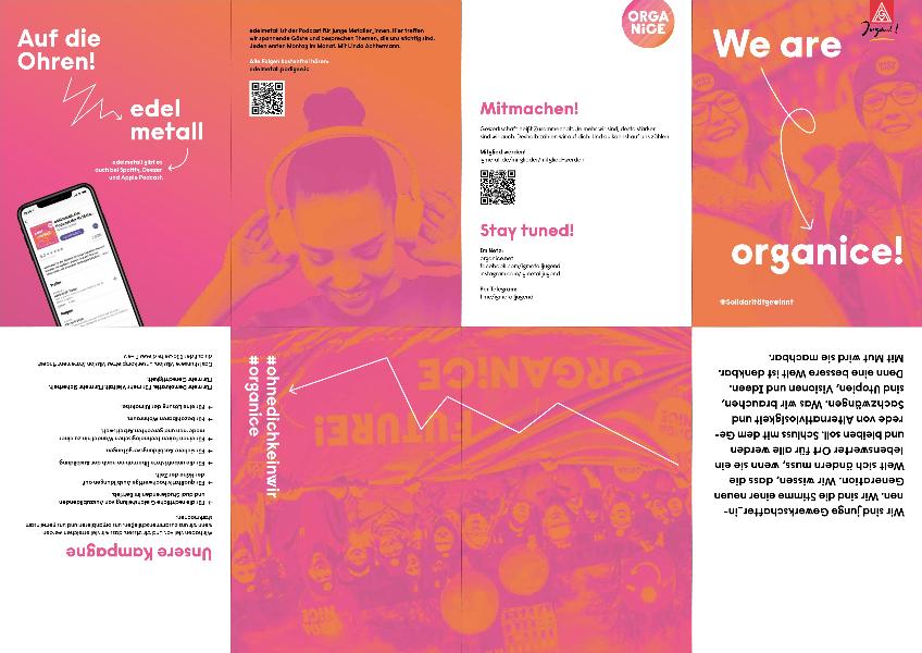 Mission statement / We are organice! - Anspracheflyer OrganiceSolidarity