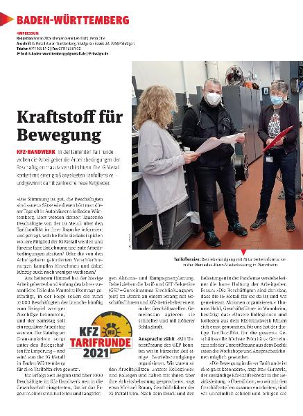 metallzeitung - Regionalseiten Baden-Württemberg Juni 2021