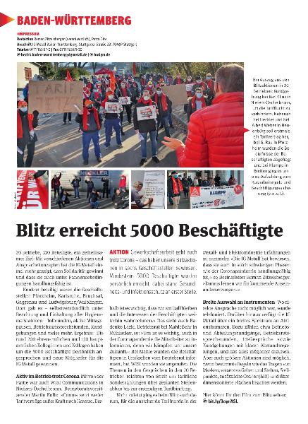metallzeitung - Regionalseiten Baden-Württemberg Januar 2021