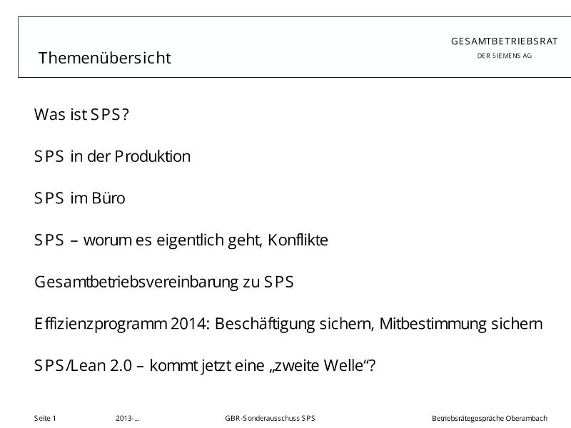 SPS im Büro