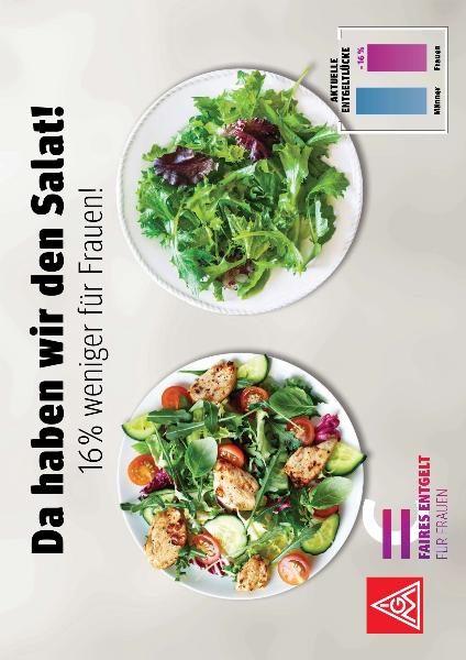 Da haben wir den Salat! 16% weniger für Frauen! (web)