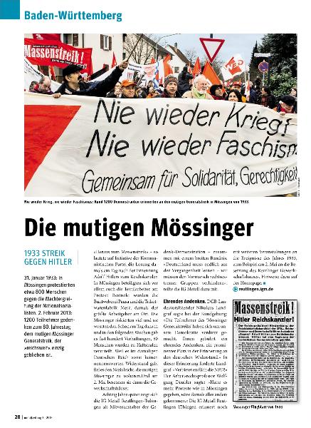 metallzeitung - Regionalseiten Baden-Württemberg März 2013